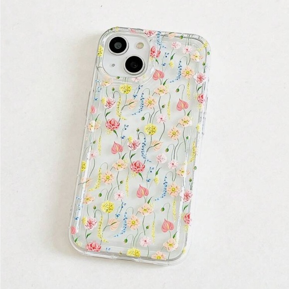 ⚠️Clearance iPhone 14/Pro/Pro Max Clear Floral Phone Case - Picture 5 of 5